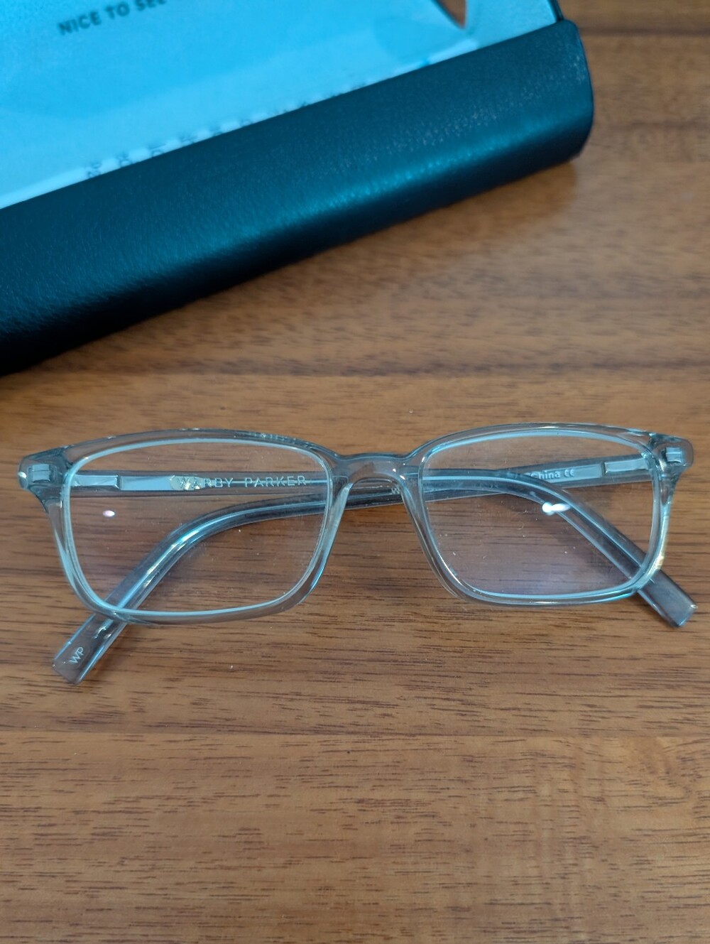 Warby Parker Frames - wilkie jr. extra narrow - sea glass grey